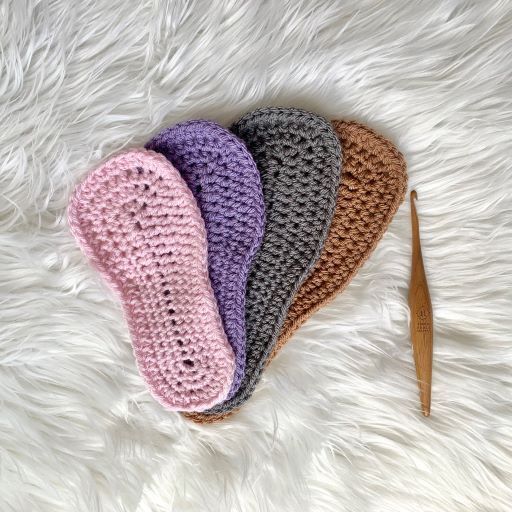 Crochet boots hot sale with soles